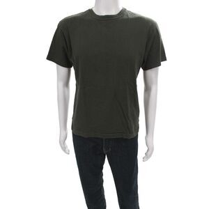 Bottega Veneta Mens Basic Green 100% Cotton Crew Neck T-Shirt Size S